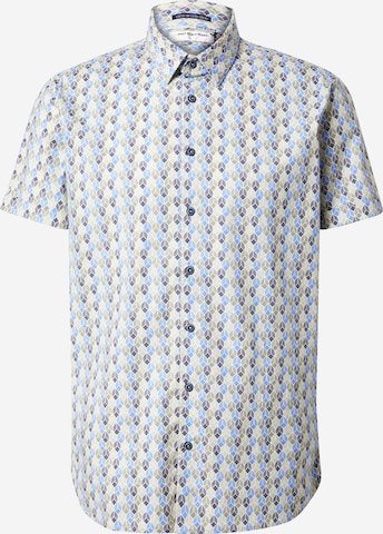 No Excess Regular fit Button Up Shirt in Blue: front
