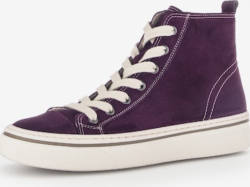 GABOR High-Top Sneakers in Purple: front