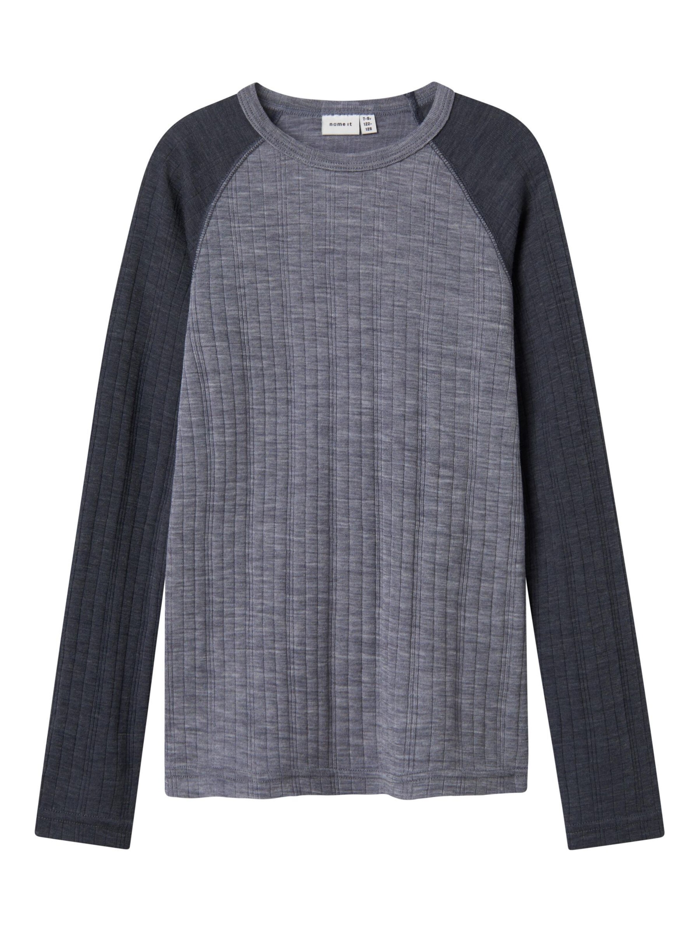 NAME IT Shirt in Grijs: voorkant