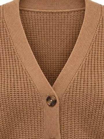 RYVAN Knit cardigan 'Strickjacken' in Brown