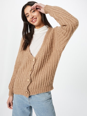 ZABAIONE Knit Cardigan 'Olivi' in Grey: front