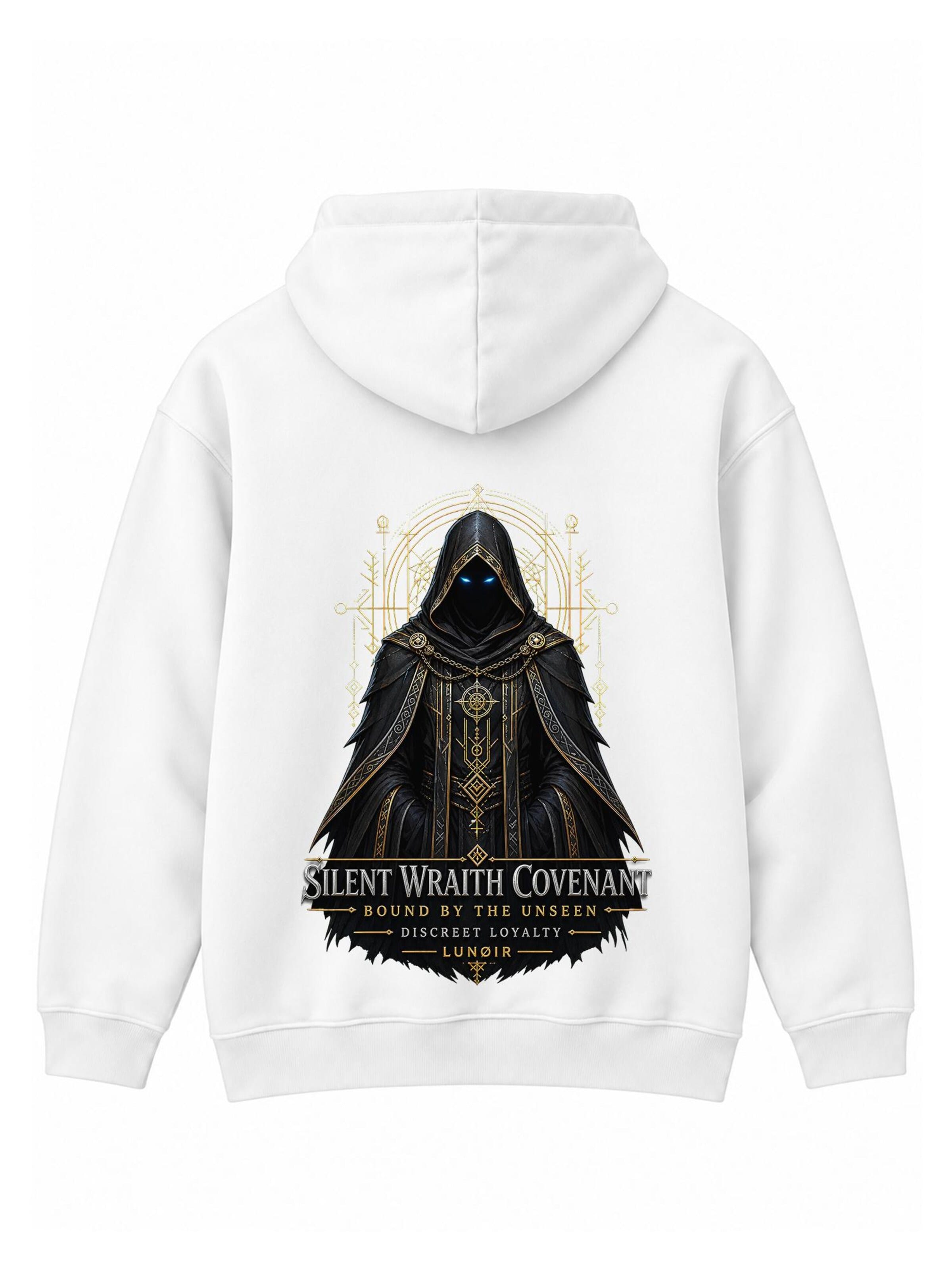 LUNØIR Studio Tréning póló 'Silent Wraith Covenant' - fehér: elől