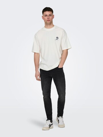 Only & Sons T-Shirt 'MILO' in Weiß