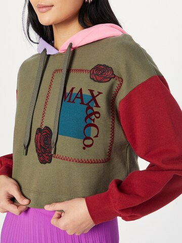 MAX&Co. Sweatshirt 'WIKLOW' in Groen