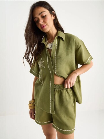 Bianco Lucci Broekpak in Groen: voorkant