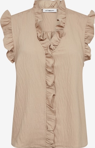Top ' Sueda' di co'couture in beige: frontale