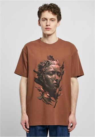 Forgotten Faces Shirt in Bruin: voorkant