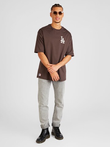 NEW ERA Shirt 'LEAGUE ESSENTIALS' in Brown