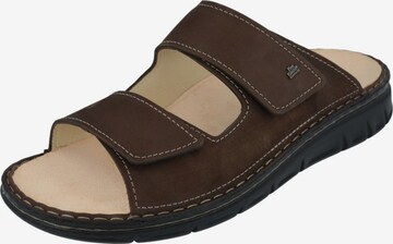 Finn Comfort Mules in Brown: front