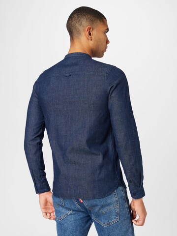 GREENBOMB Regular Fit Skjorte 'Plenty' i blå