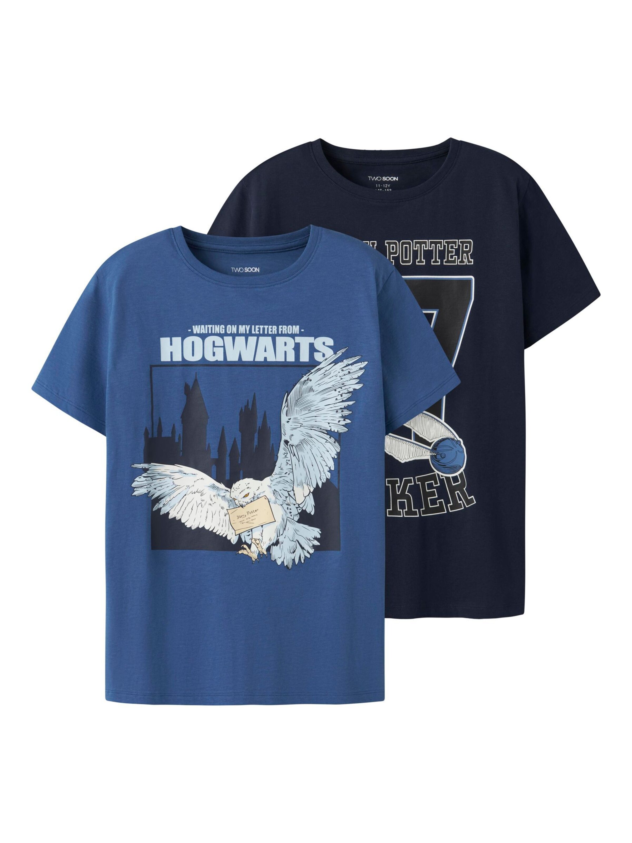 TWO SOON Shirt 'Harry Potter' in Blue: front