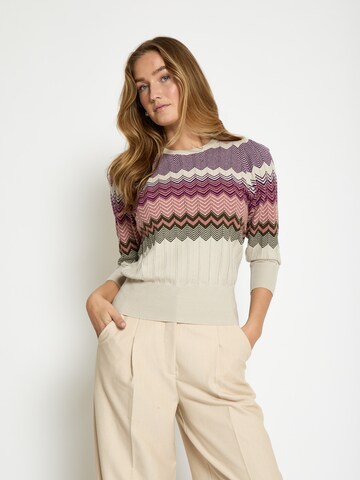 Pullover 'Ivory' di Peppercorn in beige: frontale