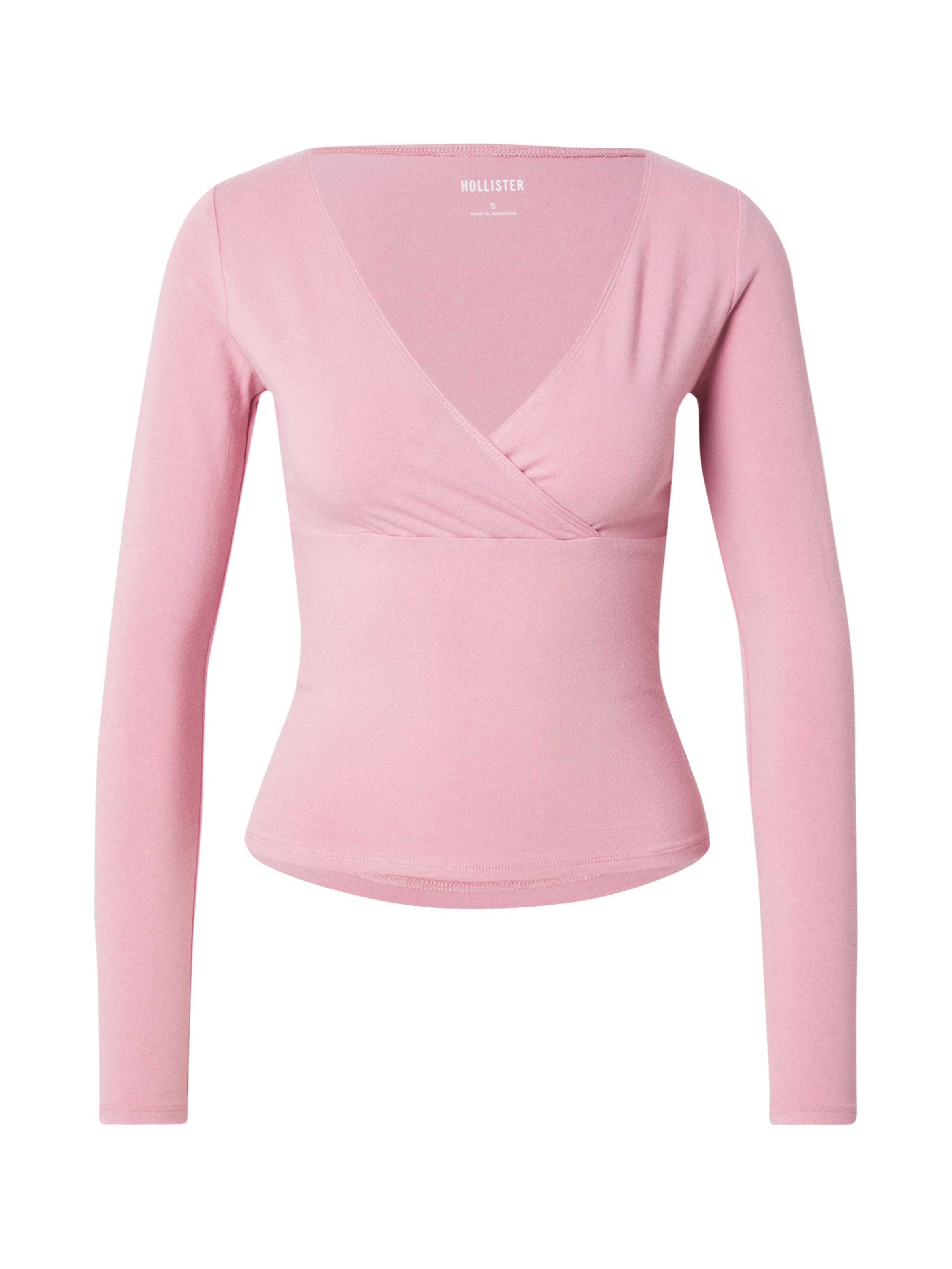 HOLLISTER Тениска в розово: отпред