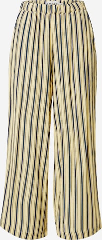 ICHI Wide leg Trousers 'MARRAKECH' in Yellow: front