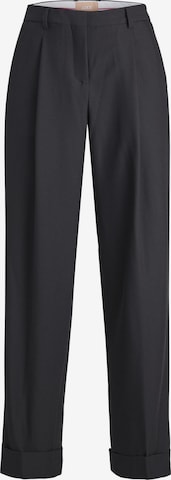 JJXX Regular Trousers with creases in Black: front