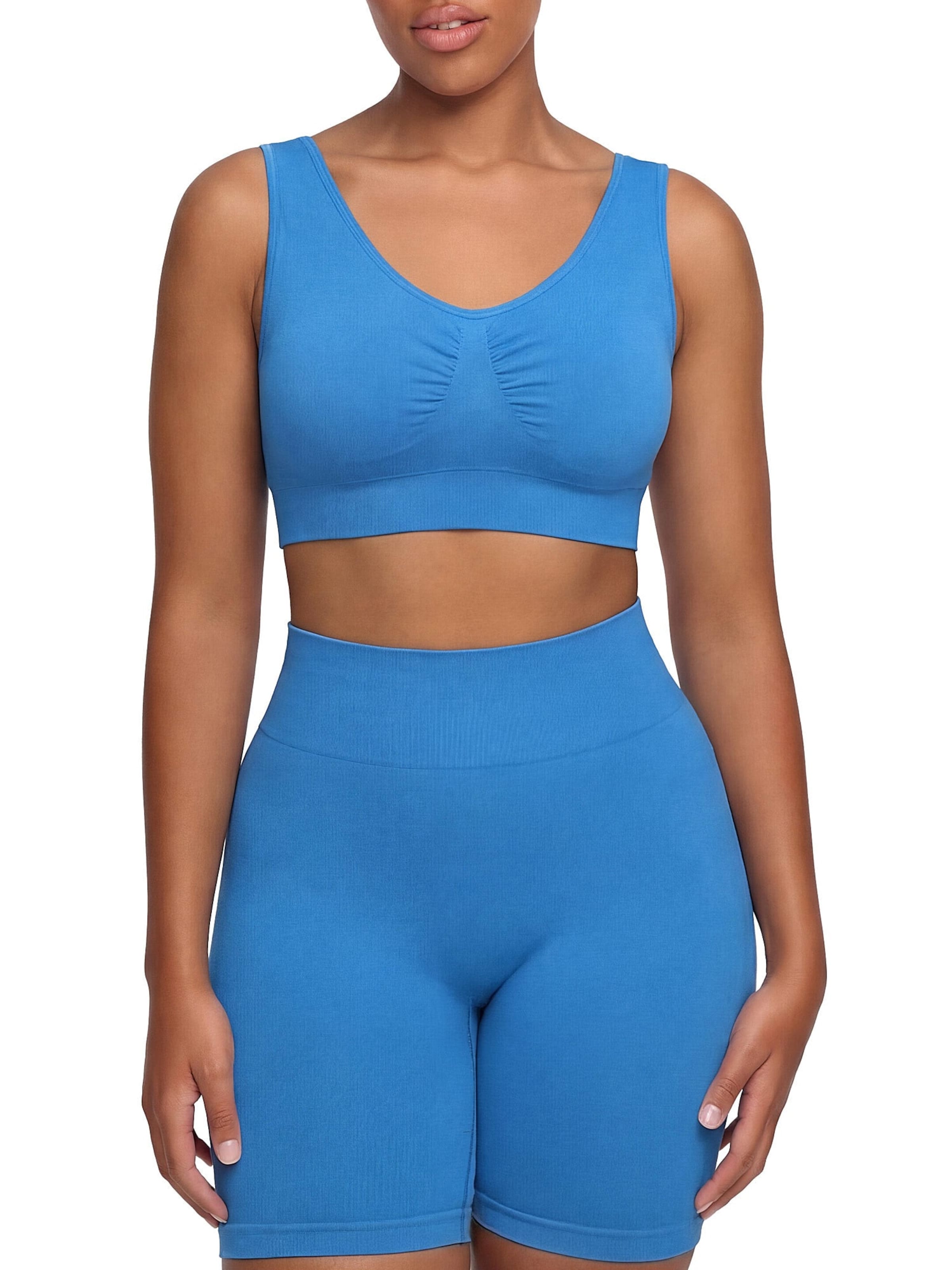 Soutien-gorge 'Comfy Bra' cfab by creamy fabrics en bleu : devant