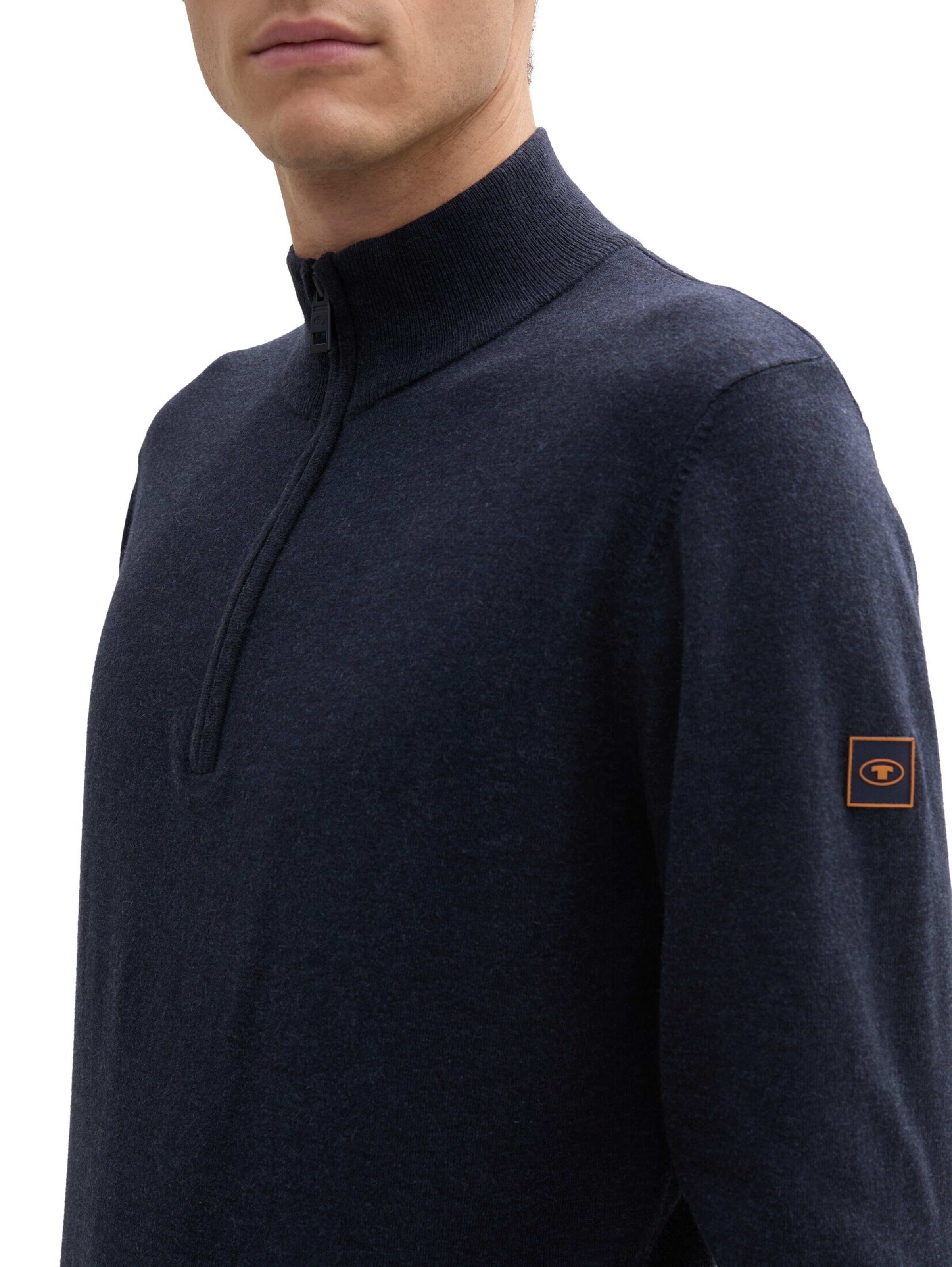 TOM TAILOR Strickpullover in Blau