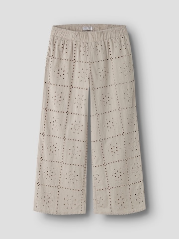 NAME IT - Pierna ancha Pantalón en gris