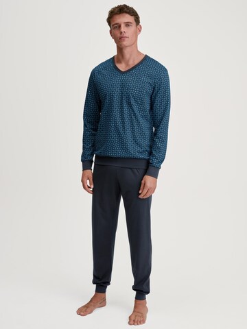 CALIDA Pyjama lang 'Relax Imprint'‌‌‌‌‌‌‌‌ in Blau