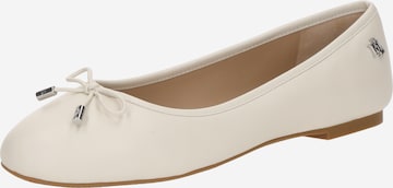 Lauren Ralph Lauren - Bailarina 'JAYNA' en blanco: frente