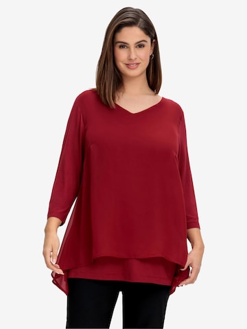 SHEEGOBluza - crvena boja: prednji dio