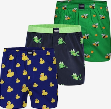 Boxers ' Motive ' Happy Shorts en bleu : devant