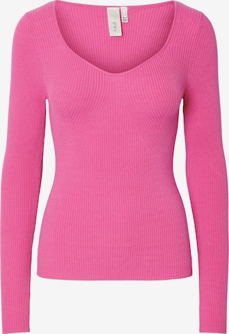 Y.A.S Sweater 'Livia' in Pink: front