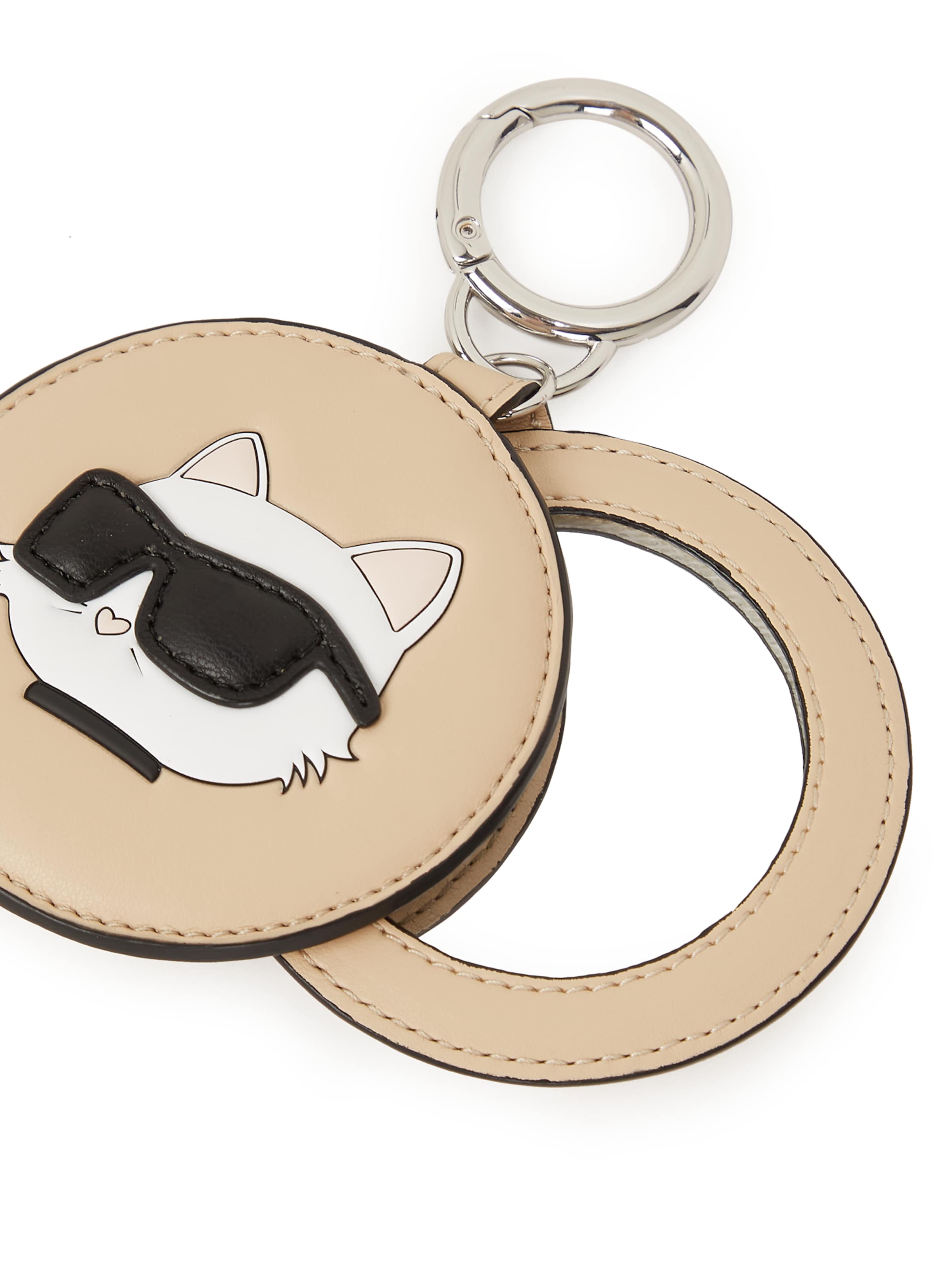 Karl Lagerfeld Přívěsek na klíče ' IKON MIRROR ' – hnědá