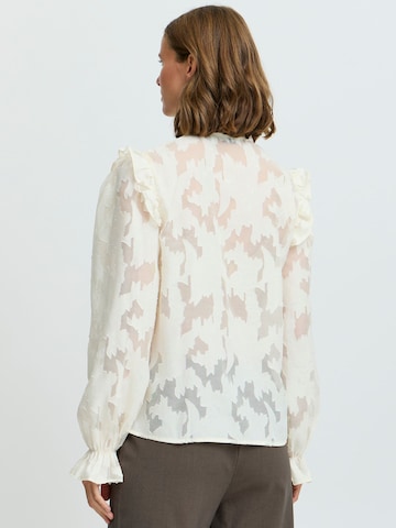 b.young - Blusa 'Flor' em bege