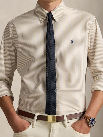 Polo Ralph Lauren Слим Деловая рубашка в Бежевый
