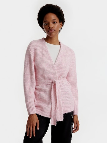 EDITED Knit Cardigan 'Annika' in Pink: front