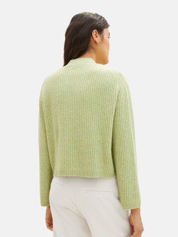 TOM TAILOR DENIM Sweater in Green