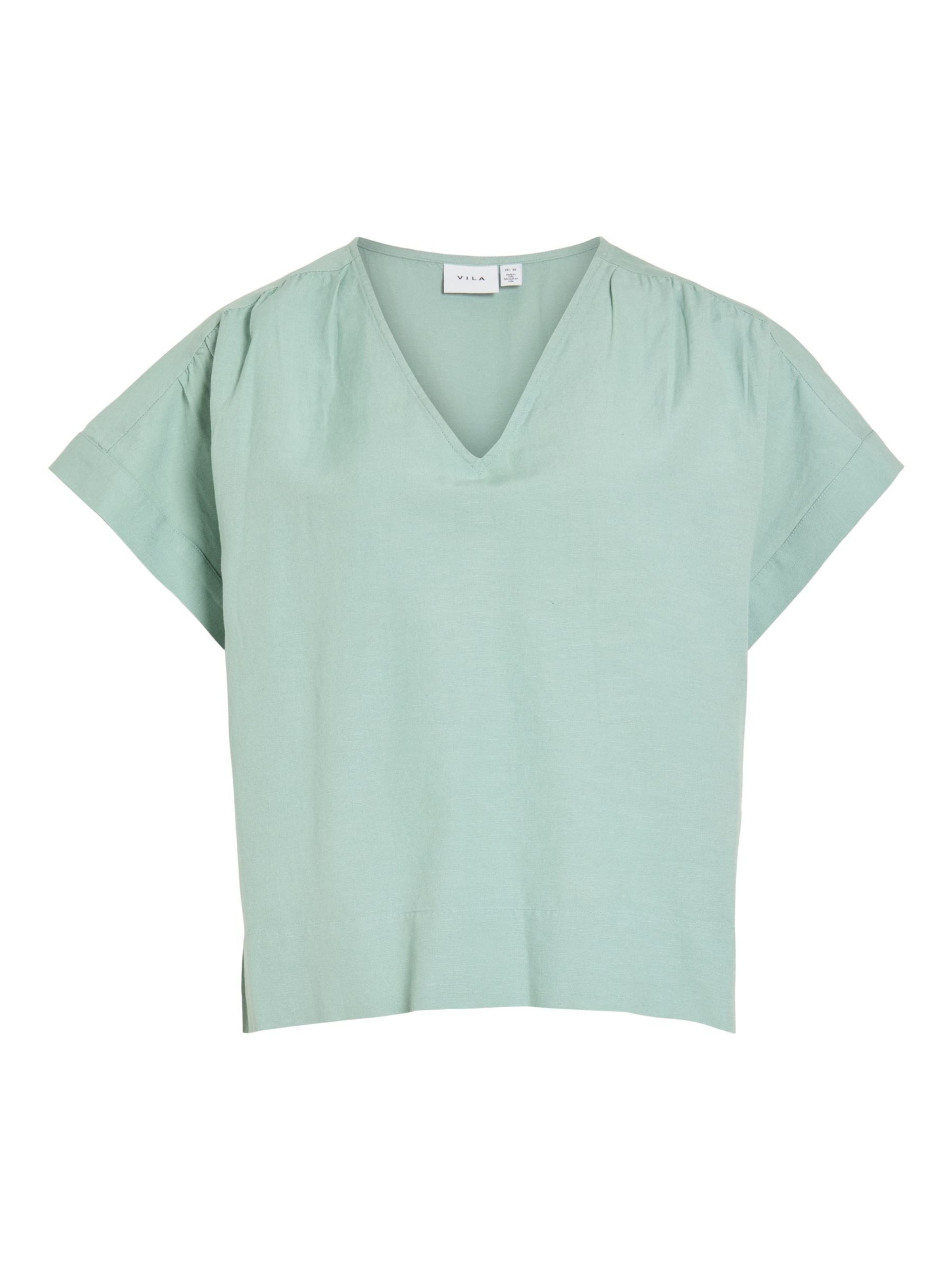 VILA T-Shirt 'VIPRISILLA' in Blau: Vorderseite