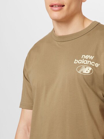 new balance Koszulka w kolorze beżowy