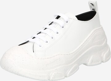 Sneaker bassa di F_WD in bianco: frontale