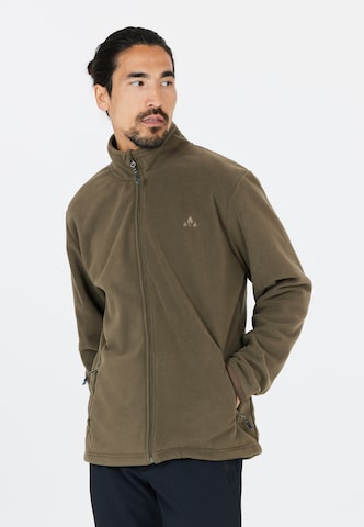 Whistler Athletic Fleece Jacket 'Cancoon' in Green: front