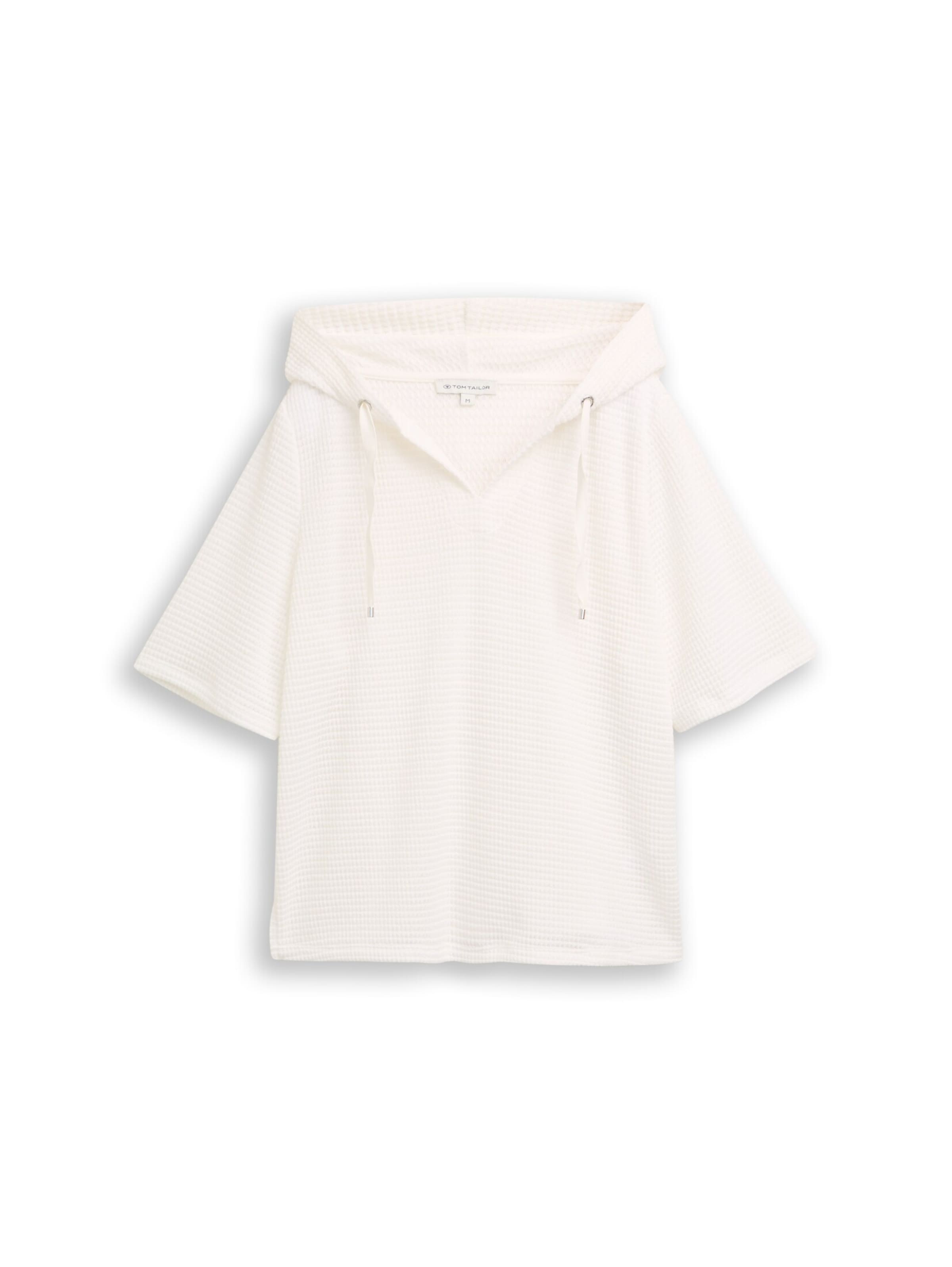 TOM TAILOR Sweatshirt in White: front
