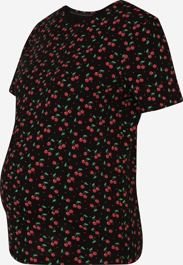 Only Maternity Tričko 'CHEERIES' - zelená / červená / čierna, Produkt