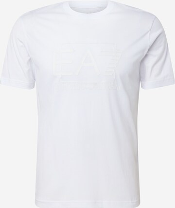 EA7 Emporio Armani T-shirt i vit: framsida