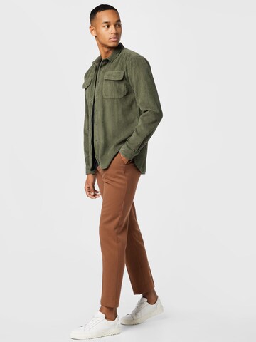 Brava Fabrics Regular fit Button Up Shirt in Green