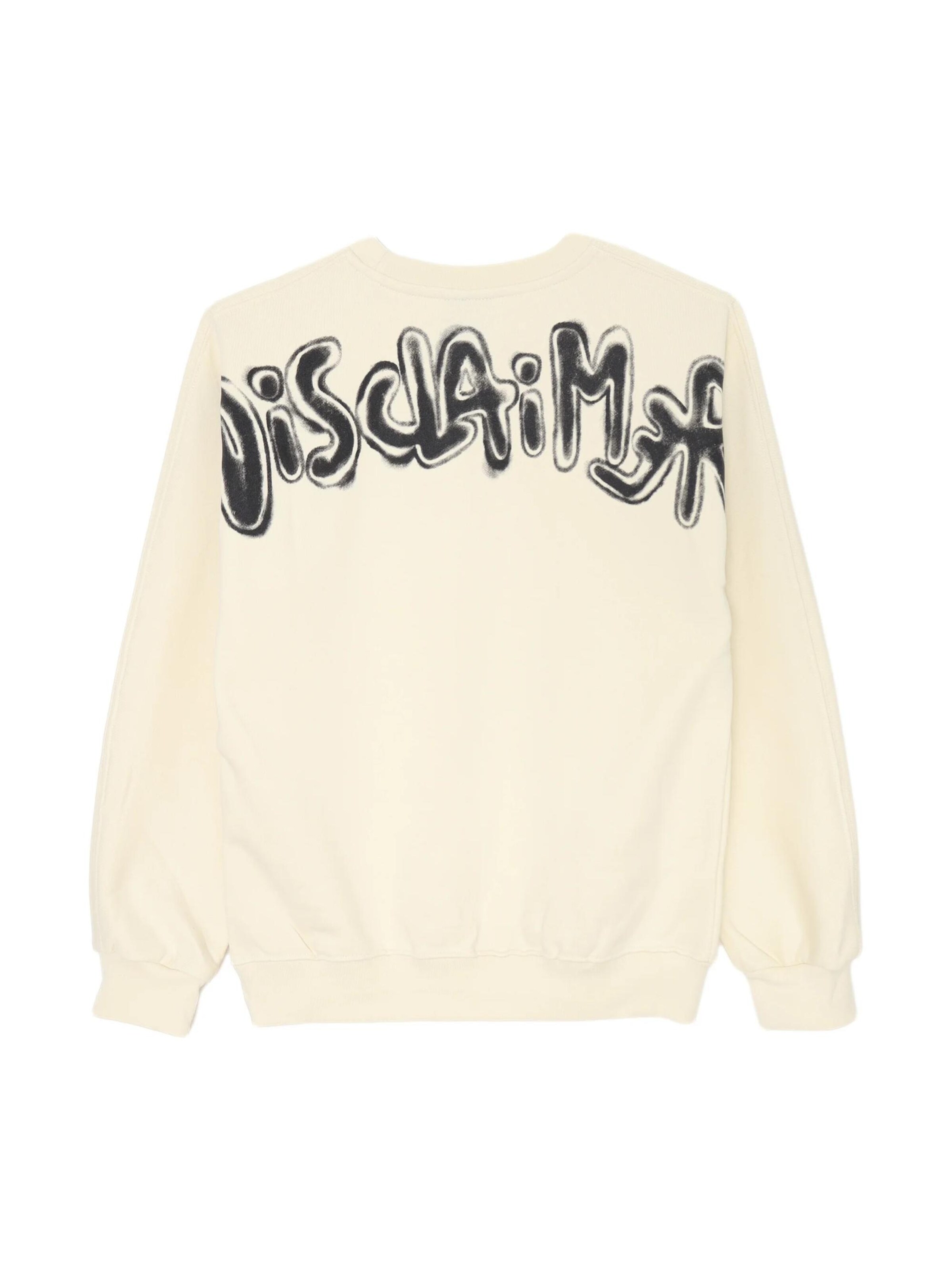 DISCLAIMER Sweatshirt 'BackCrew' in White