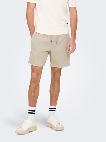 Only & Sons - regular Pantalón en gris: frente