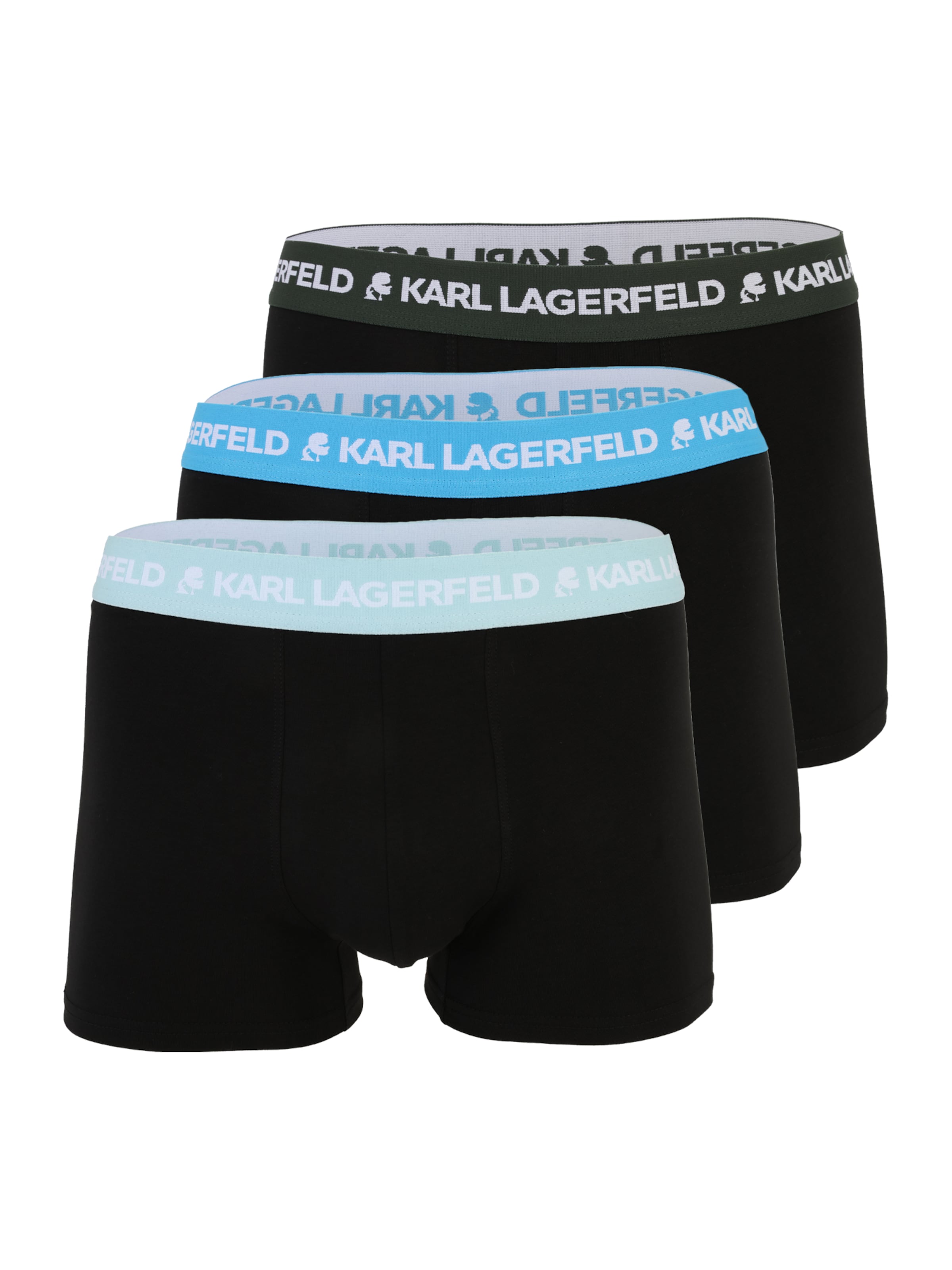 Boxeri de la Karl Lagerfeld pe negru: față