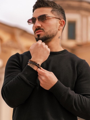 Bracelet 'Stone' SERASAR en marron