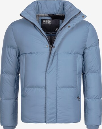INDICODE JEANS Winter Jacket 'Lanse' in Blue: front