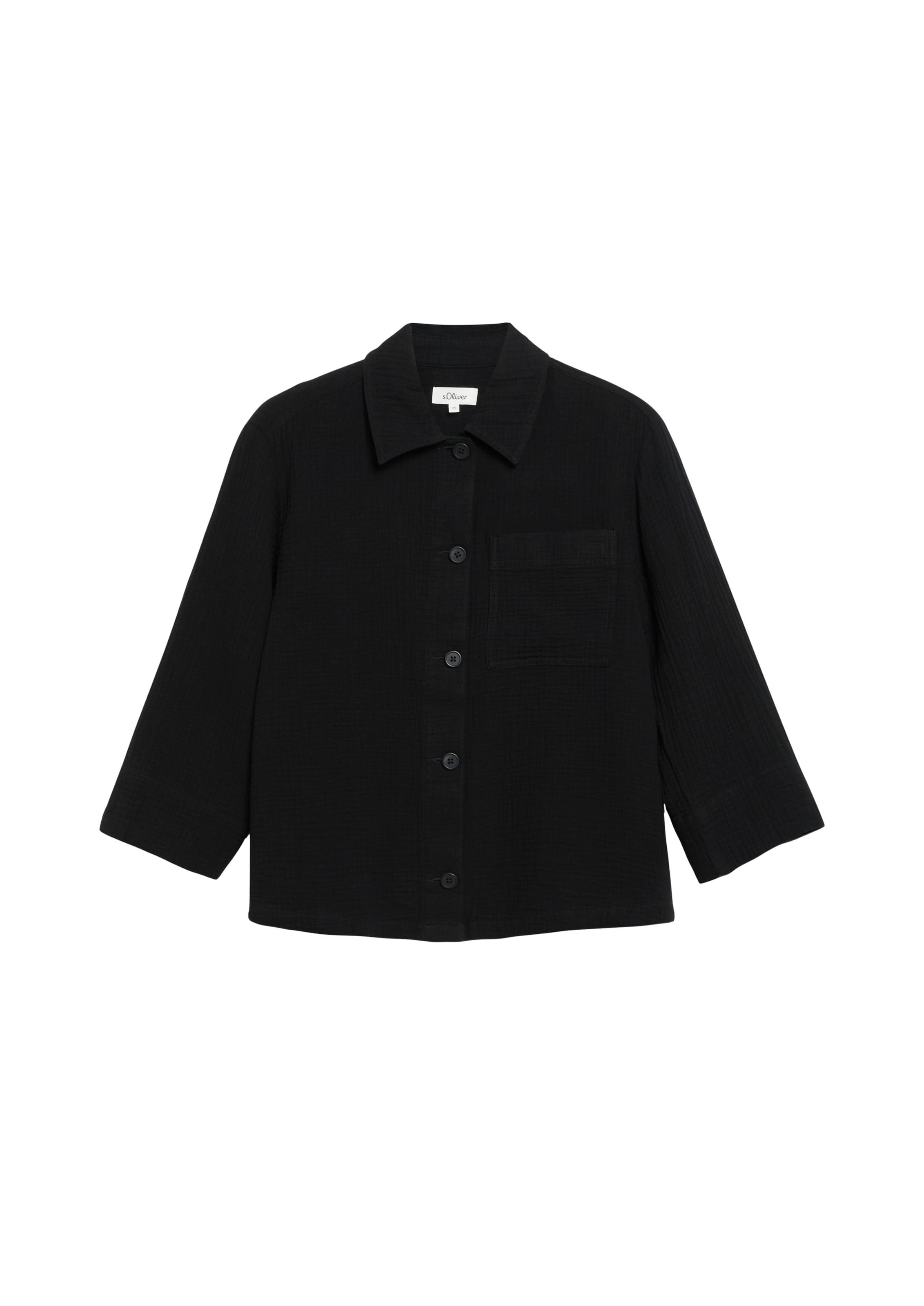 s.Oliver Jacke in Schwarz: Vorderseite