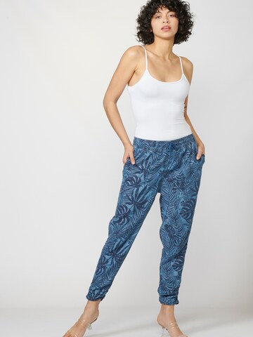 KOROSHI Tapered Broek in Blauw