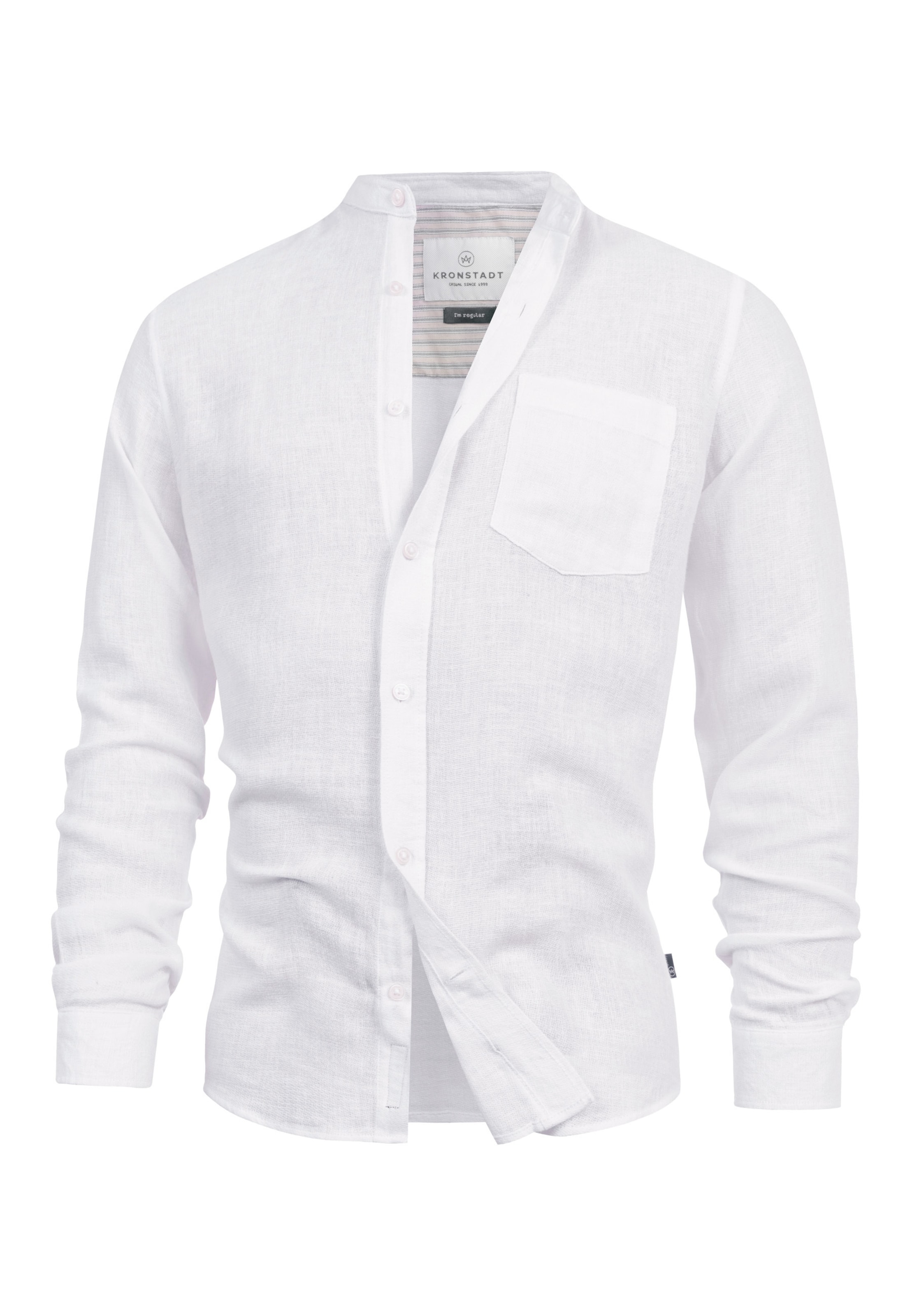 Kronstadt Zakelijk overhemd 'KSGallagher' in Wit: voorkant