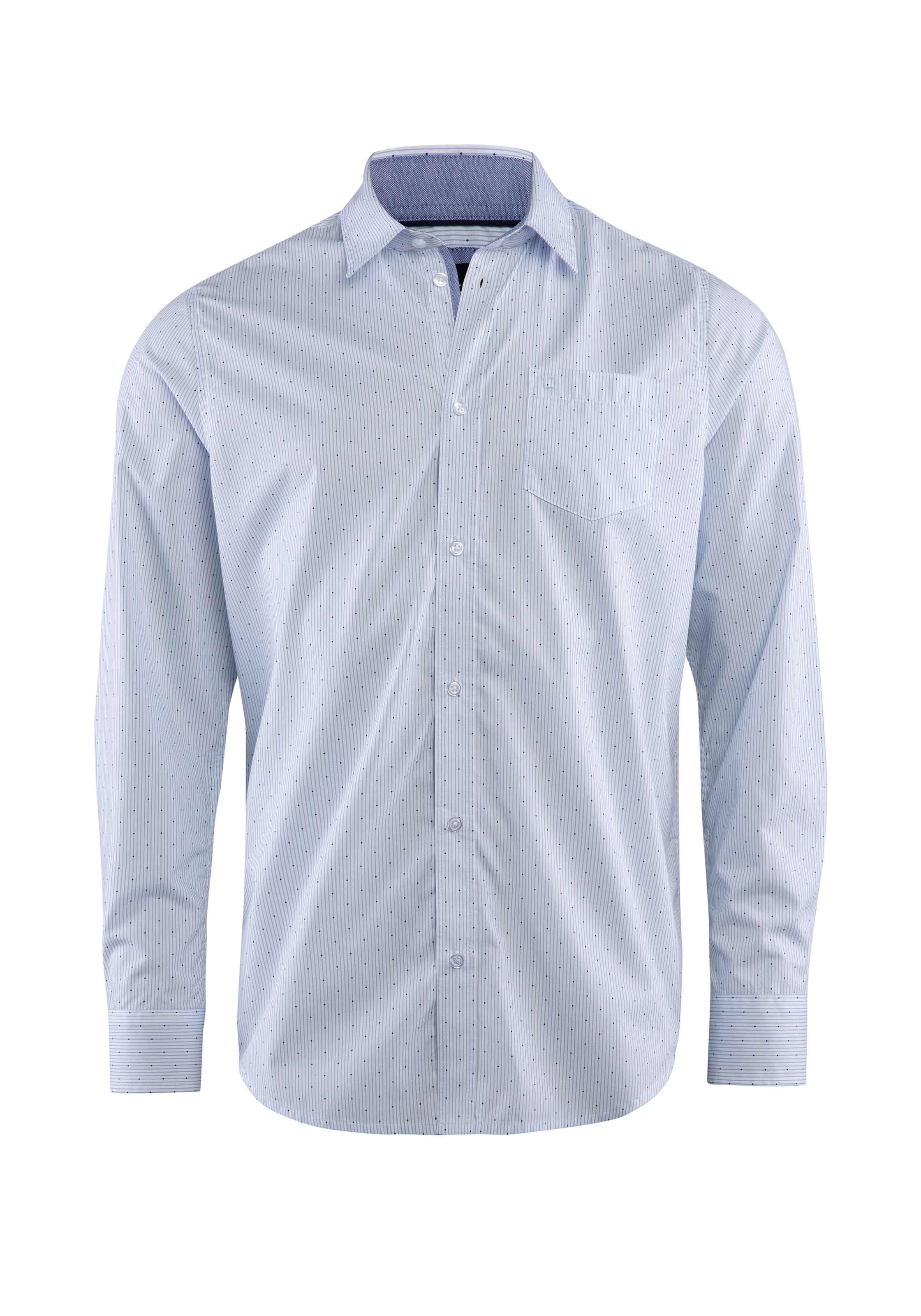 Stooker Men Button Up Shirt 'Hugh' in Blue: front