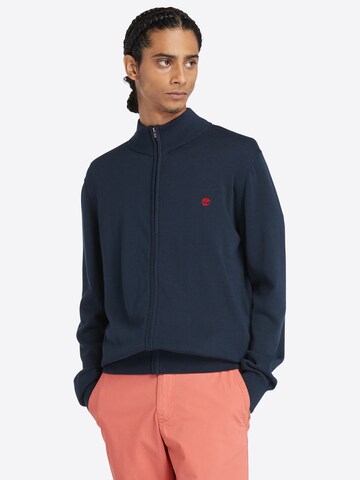 TIMBERLAND Knit Cardigan 'Williams River' in Blue: front